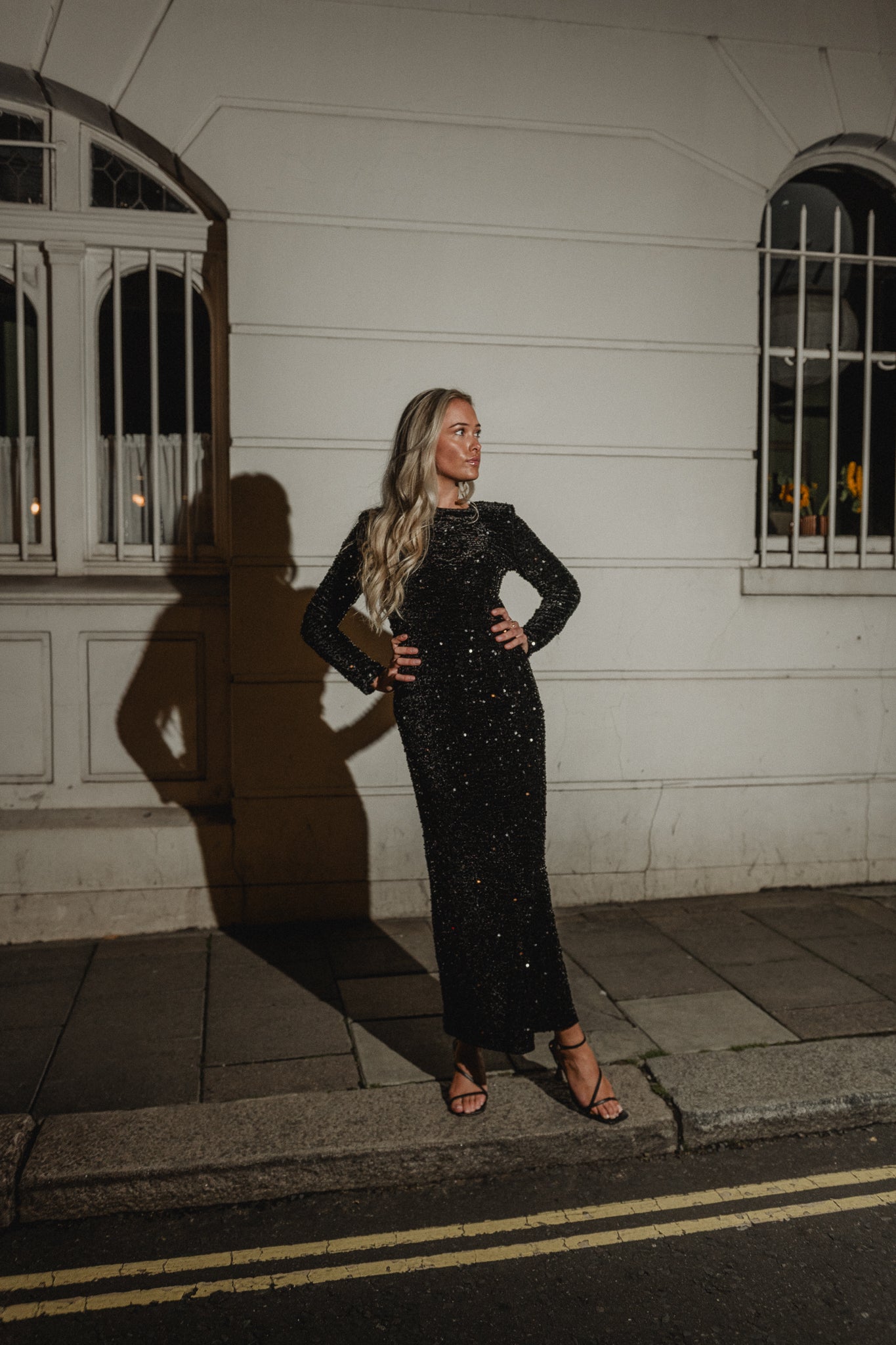 PCKAM Long Dress - Black